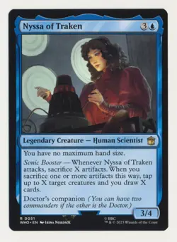Nyssa of Traken Misprint Stamp Error Doctor Who MTG magic the gathering - Image 1