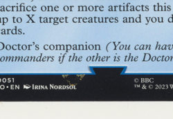 Nyssa of Traken Misprint Stamp Error Doctor Who MTG magic the gathering - Image 2