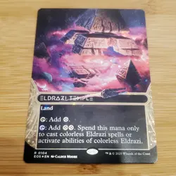 1x Eldrazi Temple, 0104 Galaxy Foil Stellar Sights Edge of Eternities Off Center - Image 1