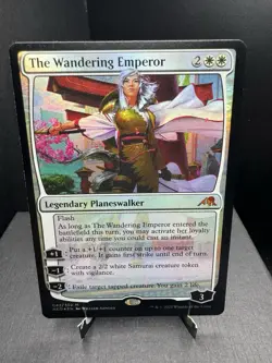 MTG Kamigawa Neon Dynasty The Wandering Emperor Foil Mythic NM! - Image 1