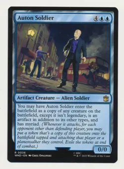 Auton Soldier Misprint Stamp Error Doctor Who MTG magic the gathering - Image 1