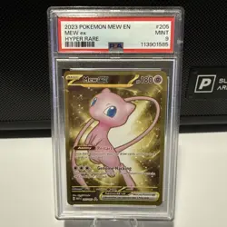 2023 POKEMON MEW EN-151 HYPER RARE #205 MEW EX PSA 9 - Image 1