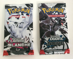 Pokemon Lot 2 Boosters Foudre Noire / Flamme Blanche EV 10.5 FR Neuf Scelle TCG - Image 1