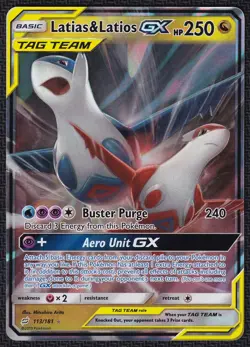 Pokemon Latias & Latios GX 113/181 Holo Team Up - Image 1