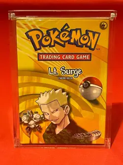 Vintage Pokemon Gym Heroes Lt. Surge Theme Deck SEALED / NEW - WOTC - LOOK! - Image 1