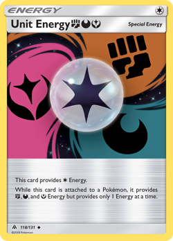 Unit Energy FightingDarknessFairy 118/131 Uncommon | Forbidden Light | Pokemon C - Image 1
