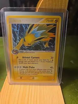 Jolteon 8/115 Rare Reverse Holo EX Unseen Forces Near Mint Pokemon - Image 1