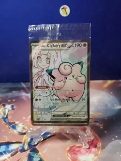 Pokemon LILLIE'S CLEFAIRY EX SVP 195 Journey Together PROMO - Sealed - Image 1