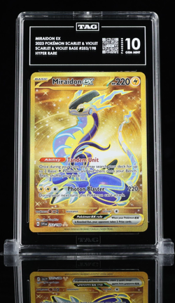 Miraidon ex 253/198 Pokemon Scarlet & Violet Holo TAG graded Gem Mint 10 - Image 1