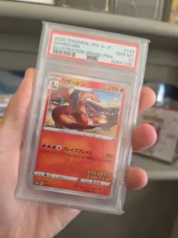 PSA 10 Pokemon Charizard 143/S-P Japanese Illustration Grand Prix Promo 2020 - Image 1