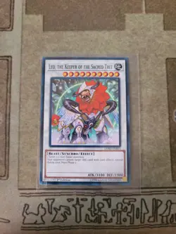 YUGIOH LEO THE KEEPER OF THE SACRED TREE LEHD-ENB33 COMMON 1ST EDITION NM - Image 1