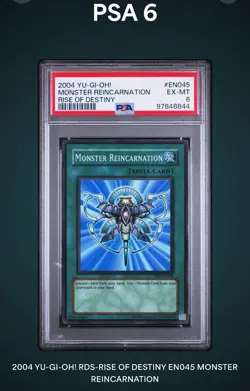 2004 YuGiOh! MONSTER REINCARNATION #RDS-EN045 PSA 6 🔥SUPER RARE - Image 2