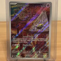 Pokemon TCG Drowzee Scarlet Violet Base Set 210/198 Holo Illustration Rare Card - Image 1