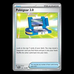 Pokegear 3.0 186/198 - Scarlet Violet Base Set Pokemon Card - Image 1