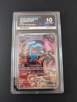 Team Rocket's Wobbuffet #203 ACE 10 GEM MINT ENGLISH Pokemon Card - Image 1