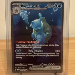 Blastoise ex 200/165 Scarlet & Violet-151 Holo Special Illustration Pokemon Card - Image 1