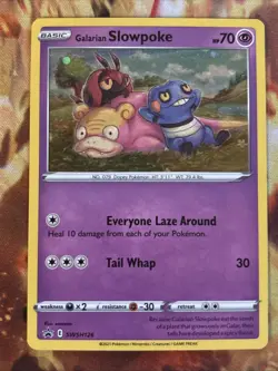 Galarian Slowpoke SWSH126 HOLO GALAXY SWIRL!!! Promo Card NM - Image 1