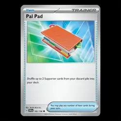 Pal Pad 182/198 - Scarlet Violet Base Set Pokemon Card - Image 1