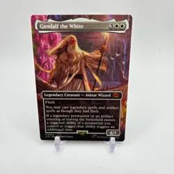 Gandalf the White (Borderless) NM MTG Lord of the RingsRegular - Image 1