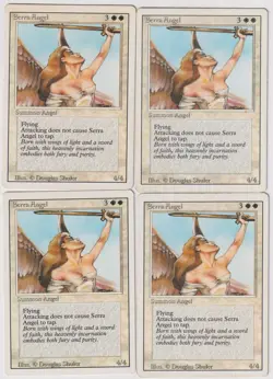 MTG 4X Serra Angel X4 Revised Edition Magic - LP/MP - Image 1