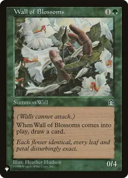 MTG - Wall of Blossoms - The List - Mystery Booster 2 - Magic the Gathering - Image 1