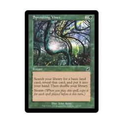 WOTC MtG Scourge Sprouting Vines (C) (Foil) EX - Image 1