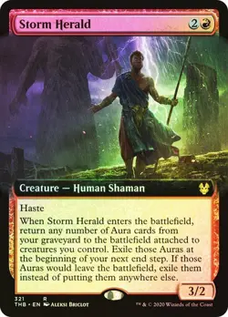 MTG - Storm Herald - Extended Art Foil - THB - Magic the Gathering - Image 1