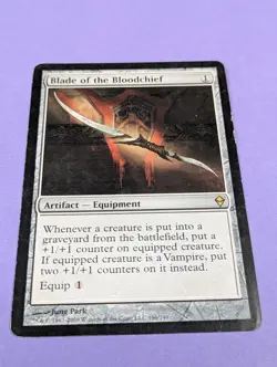 MTG Magic: Zendikar: Blade of the Bloodchief #196/249 Rare - MP - Image 1