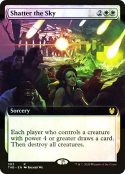MTG - Shatter the Sky - Extended Art - Foil - THB - Magic the Gathering - Image 1