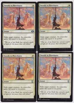 MTG 4X Swords to Plowshares X4 Commander - The List + Magic - NM - Image 1