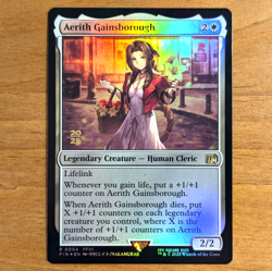 Aerith Gainsborough - Pre-release Foil Stamped Promo - Final Fantasy MTG - Image 1