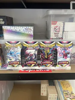Lost Origin Sleeved Booster Packs X4 - Pokemon TCG - Art Set - New & Sealed - Image 1