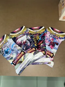 Lost Origin Sleeved Booster Packs X4 - Pokemon TCG - Art Set - New & Sealed - Image 2