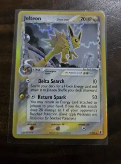 Jolteon (Delta Species) 7/113 Pokemon 2005 EX Delta Species Holo Rare NM - Image 1