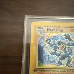 Pokemon TCG Machamp Holo 1st Edition Unlimited Rare Card Base Set 8/102 - Image 3