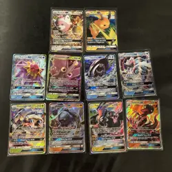 Pokemon Card GX Ultra Rare Lot 10x - Sun & Moon Starmie Raichu - Image 1