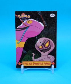 Pokemon Card - #23 Ekans/#24 Arbok TV12 - Topps Series 1 - Textured Holo - Image 1