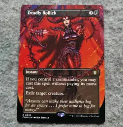 Deadly Rollick Regular Borderless Commander Masters Magic the Gathering Card LP - Image 1