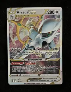 2022 METAL Arceus VStar ULTRA PREMIUM COLLECTION 123/172 Pokemon Card NM - Image 1