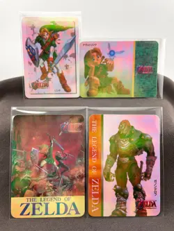 Legend Of Zelda Ocarina Of Time Cards Set Of 4 Cards 1999 Japan Nagasakiya - Image 1