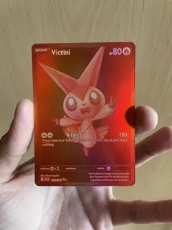 Red Victini 171/086 Black Bolt Pokemon Card Rare Holo Pack Fresh ✅ - Image 1