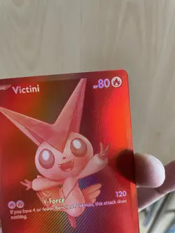 Red Victini 171/086 Black Bolt Pokemon Card Rare Holo Pack Fresh ✅ - Image 2