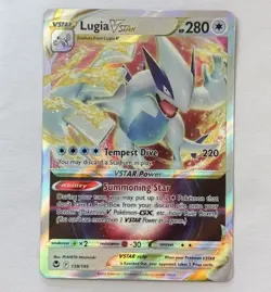 Lugia Vstar 139/195 Silver Tempest NM Full Art Pokemon Card - Image 1