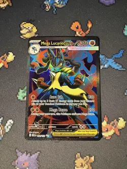 Pokemon Cards Mega Lucario ex 160/132 Secret Rare Mega Evolution - (NM) - Image 1