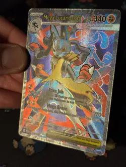Pokemon Cards Mega Lucario ex 160/132 Secret Rare Mega Evolution - (NM) - Image 3