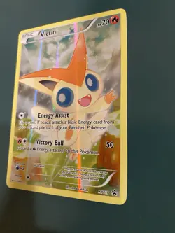Pokemon TCG XY Promos Victini Full Art Holo Card #XY117 Near Mint Condition - Image 4