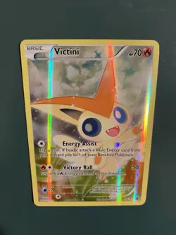Pokemon TCG XY Promos Victini Full Art Holo Card #XY117 Near Mint Condition - Image 5