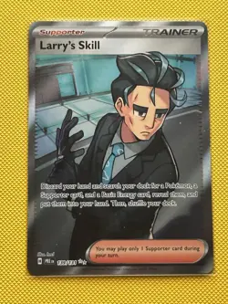 Larry's Skill 139/131 Prismatic Evolutions Ultra Rare Pokemon TCG Card - Image 1