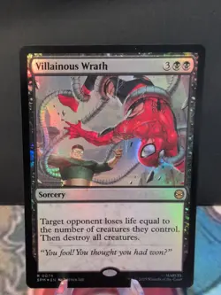 x1 Villainous Wrath - Foil R MTG Marvel's Spider-Man M/NM, English - Image 1