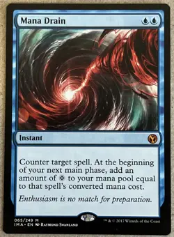 Mana Drain, Iconic Masters MTG N/M #065 NON-FOIL - Image 1